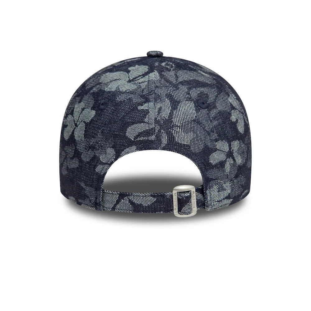 New Era - 9twenty Womens Floral Denim Yankees Cap - Navy